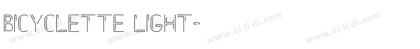 Bicyclette Light字体转换